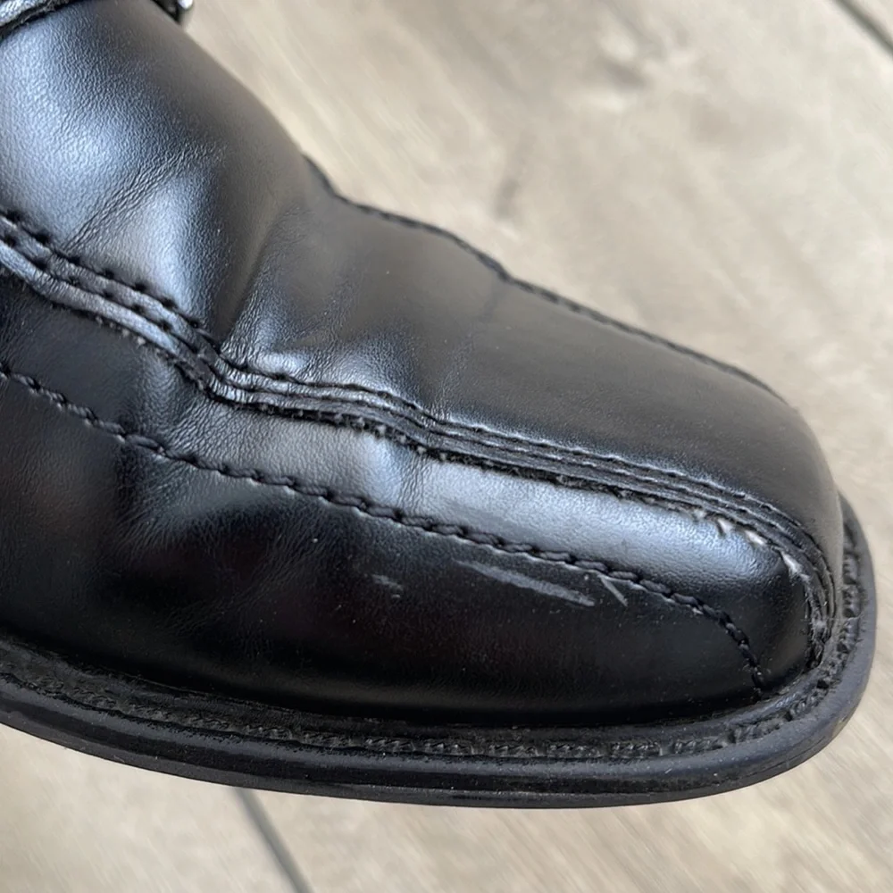 Smart Fit Boys Black Dress Shoes Size 2.5
